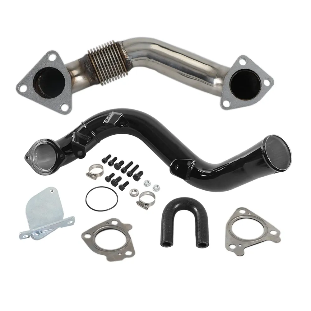 Kit de remoção de EGR turboalimentado para GMC Sierra 2500 HD 3500 HD 6.6L V8 DIESEL 2007.5-2010 & Tubo ascendente de pass...