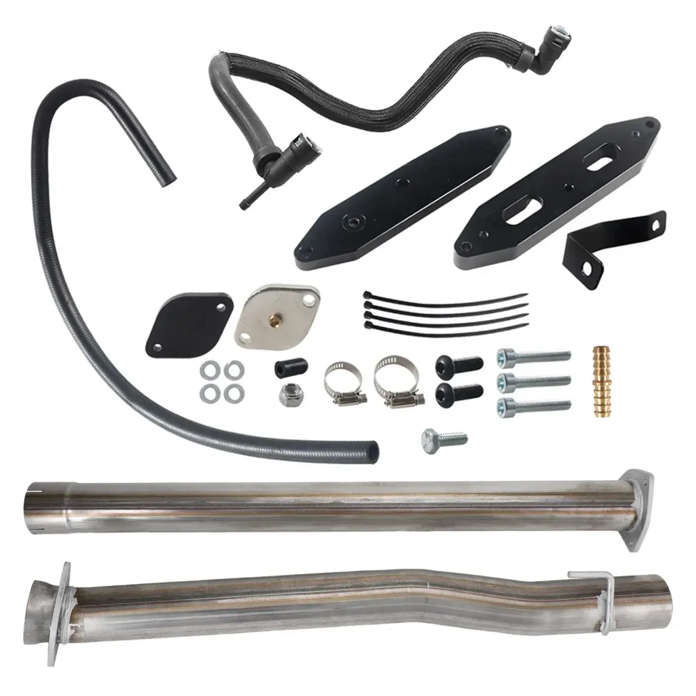 4" Kit de remoção de tubo de escape e EGR para Ford F250 F350 F450 F550 Super Duty 6.7L 2011-2022