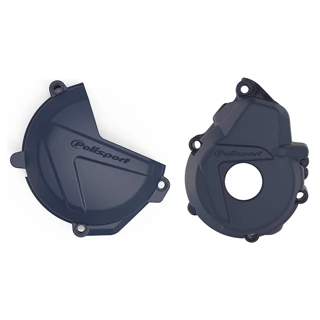 Kit Tampa de embraiagem e ignição FE 250/350 17-18 Polisport - azul