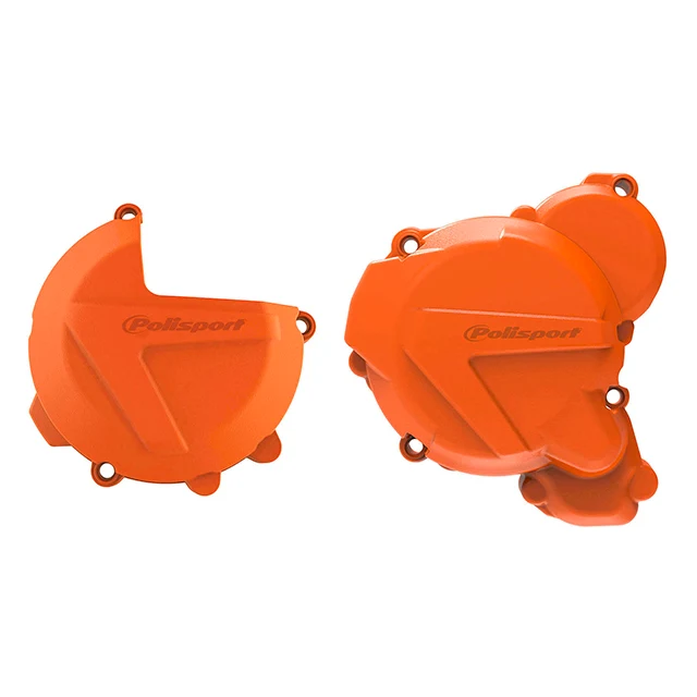 Kit Tampa de embraiagem e ignição EXC/XCW 250/300 Husq TE250/300 17-22 Polisport - laranja