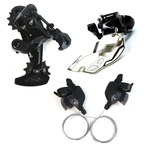 Kit Transmissão Câmbios Passadores Bike 2X9V 18V Absolute
