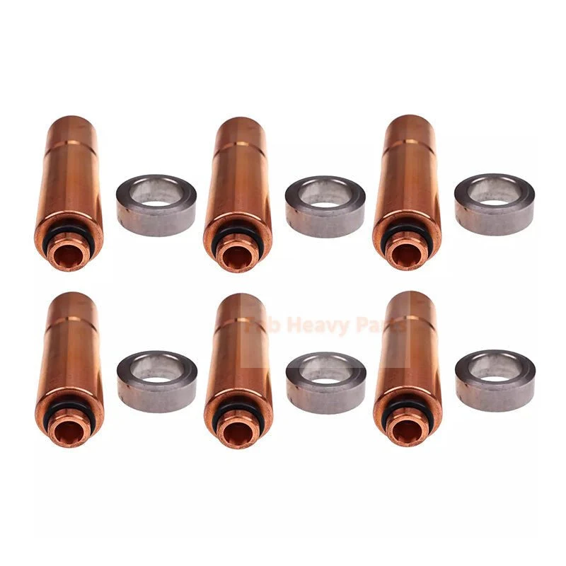 Kit de tubo de manga para injetor de combustível, 6 peças voe276130 para motor volvo penta td610g td710g tad740ge tad741ge...