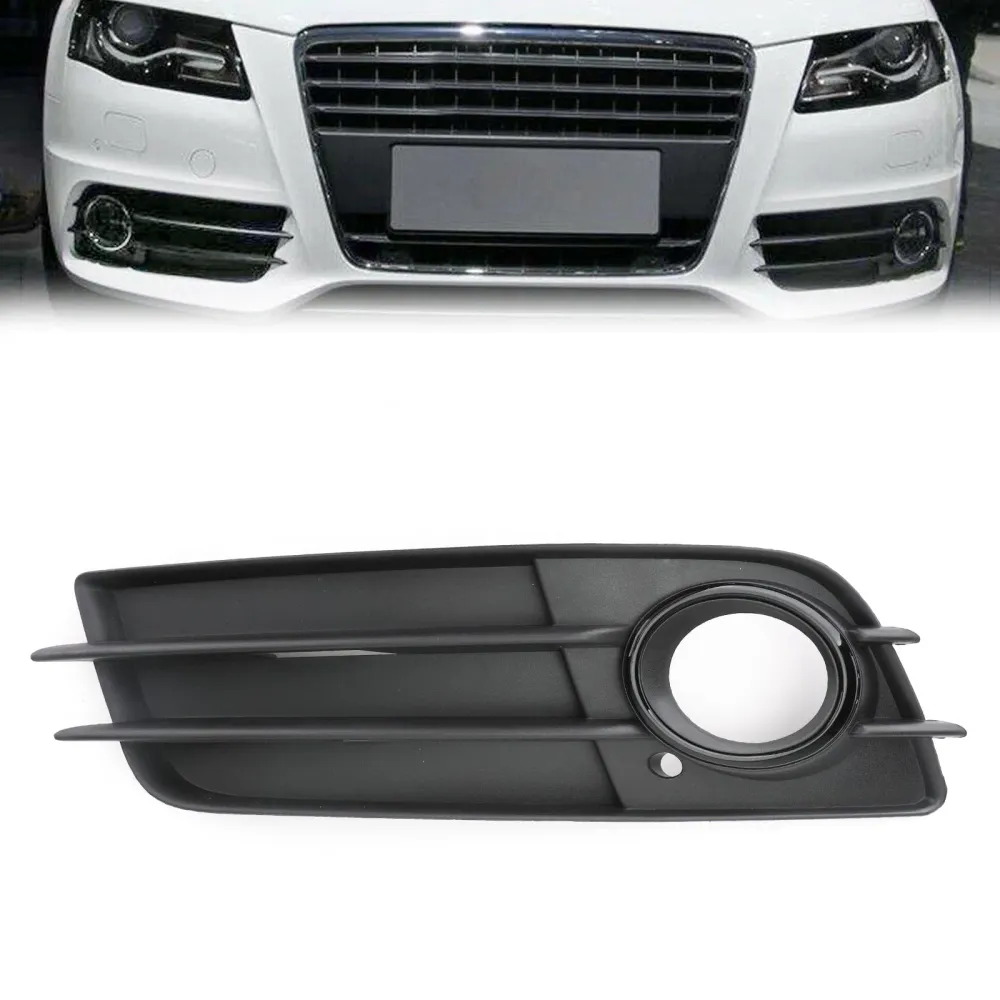 Lado do lado esquerdo Matte Black Fog Grill S-Line Bumper para Audi A4 B8 2008-2012 Genérico
