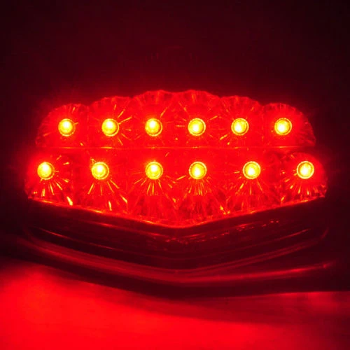 Lanterna traseira de LED integrada para Kawasaki Ninja 250R EX250 (08-2012) 2 Cor genérico