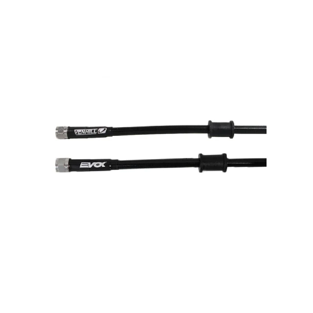Latigueta metálica preta 500mm porcas cromadas Evok