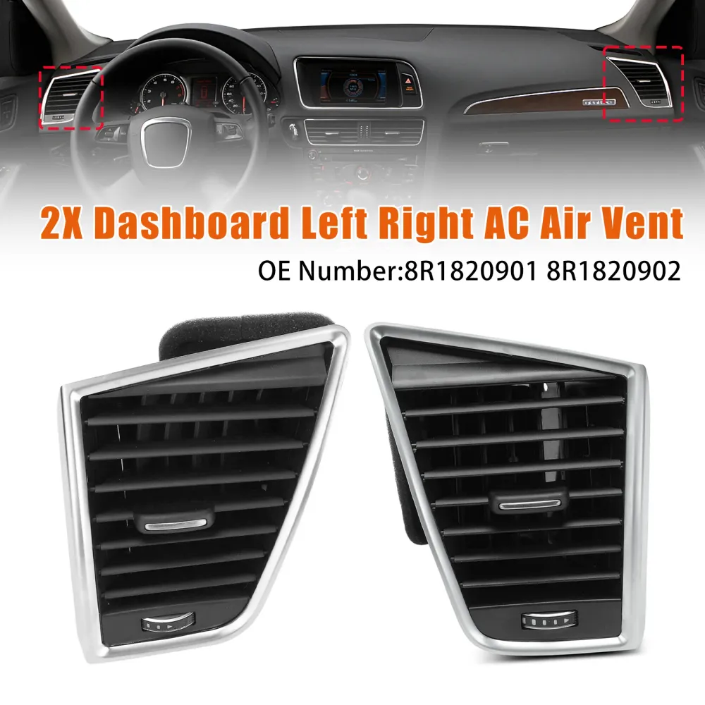 Left + Right Dashboard Air Vent 2PCS 8R1820902 Audi SQ5 3.0L 2009-2017