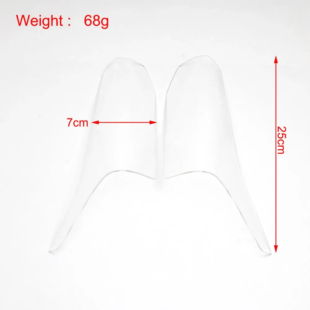 Lente da lente da lâmpada frontal Proteção da lente do farol ajuste para Honda CBR650R 2019-2021 Fumaç genérica