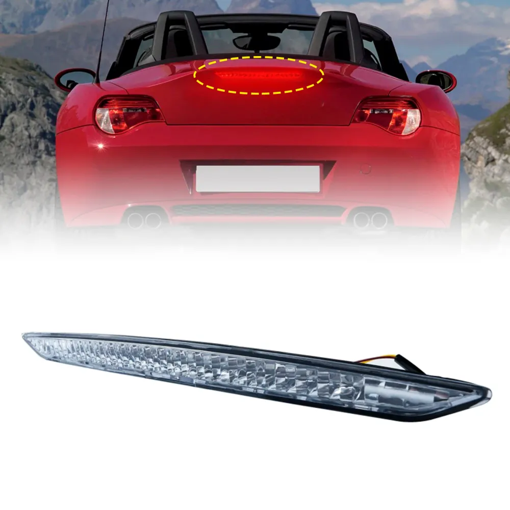 Lente lente transparente traseira led de alto nível Terceira luz de freio para BMW Z4 E85 2002-2008