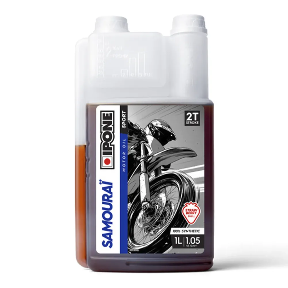Óleo mistura 2T 1L Ipone Samouraï Aroma Morango