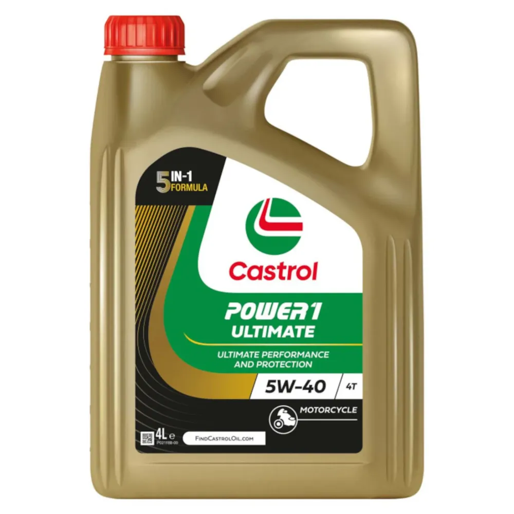 Óleo de motor 2T/4T 5W40 4L Castrol Power 1 Ultimate
