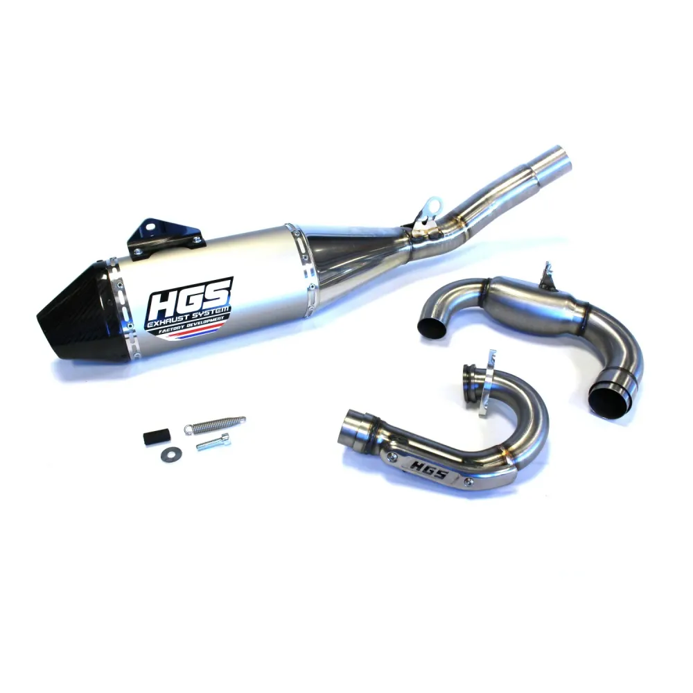 LINHA ESCAPE COMPLETA HGS TAMPA CARBONO YAMAHA YZ 250F 2019-2026