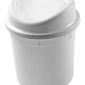 Lixeira Basculante 12 Litros Compacta Branco Plasvale