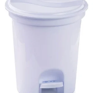 Lixeira De Chão Com Pedal 13l- Plasvale Banheiro Cozinha