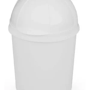 Lixeira Retratil Plasvale Plastico 7,3 Litros Branco