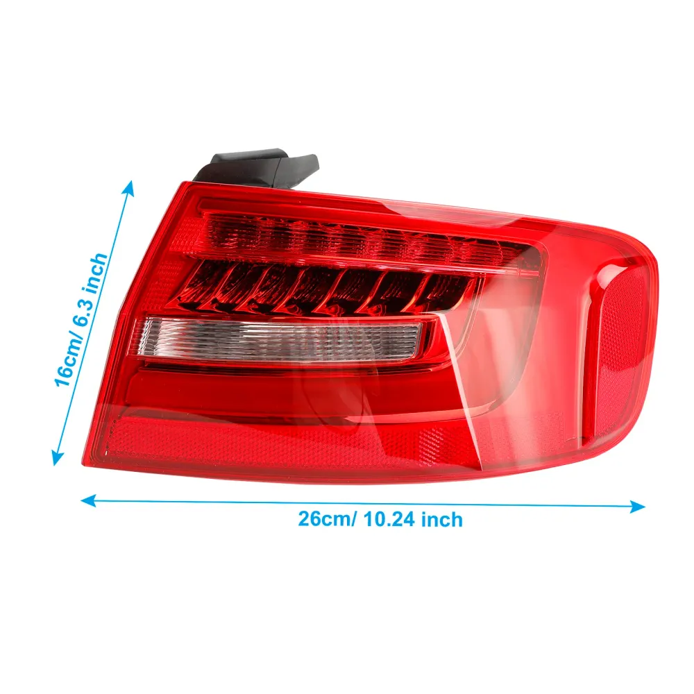 Lâmpada de luz traseira externa direita 8K5945096AC para Audi A4 B8.5pa 2013-2016