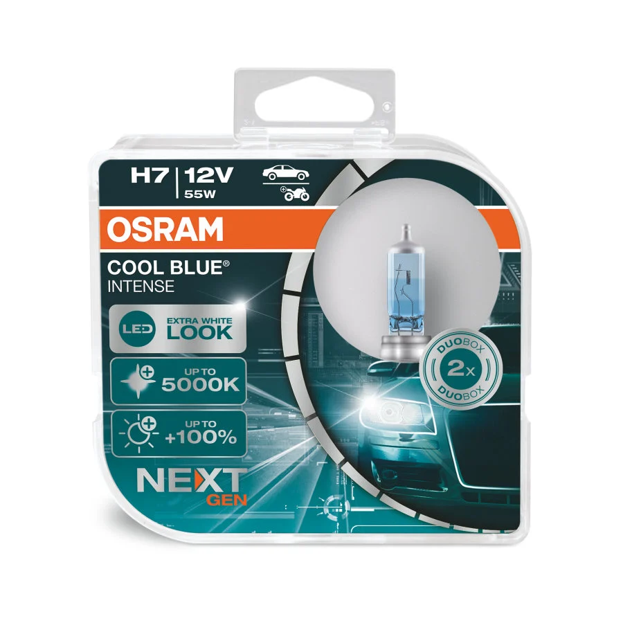 Lâmpadas (2) Halogéneo Cool Blue Intense H7 12V 55W Osram