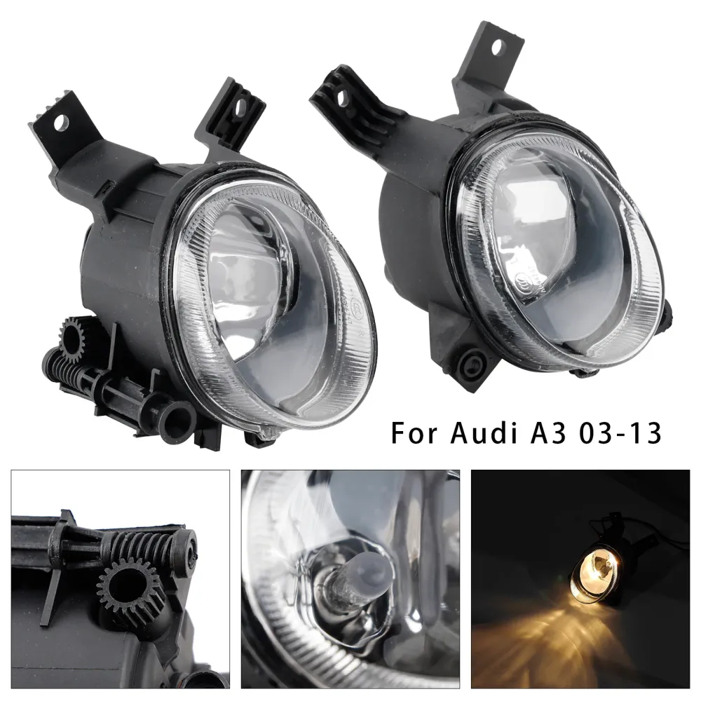 Lâmpadas de luz de nevoeiro do pára-choque dianteiro para Audi A3 2003-2013 A4 B7 2004-2008