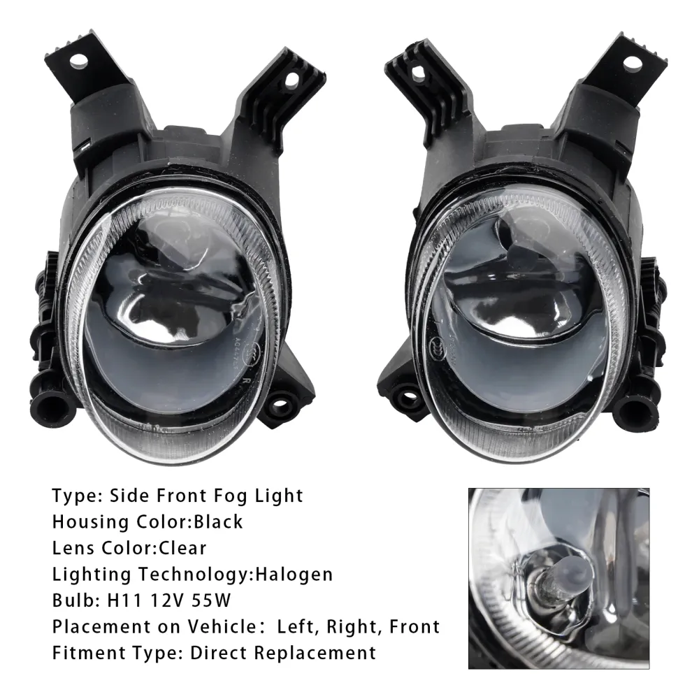 Lâmpadas de luz de nevoeiro do pára-choque dianteiro para Audi A3 2003-2013 A4 B7 2004-2008