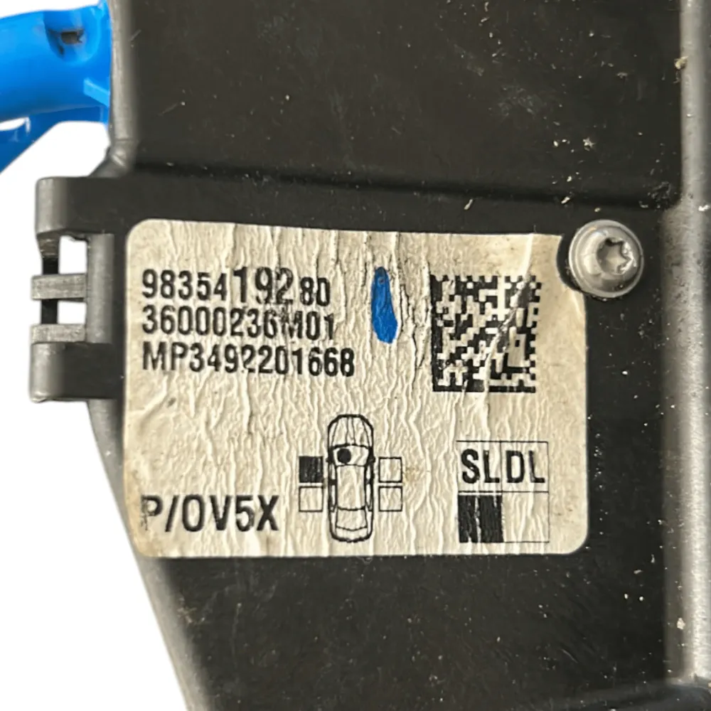 Lock da porta frontal esquerda Peugeot 308 III COD. 9835419280 (2021>) + alç interna
