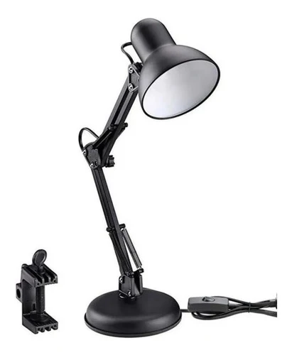 Luminária Mesa Metal Abajur Lâmpada Articulável Lk780 Luatek