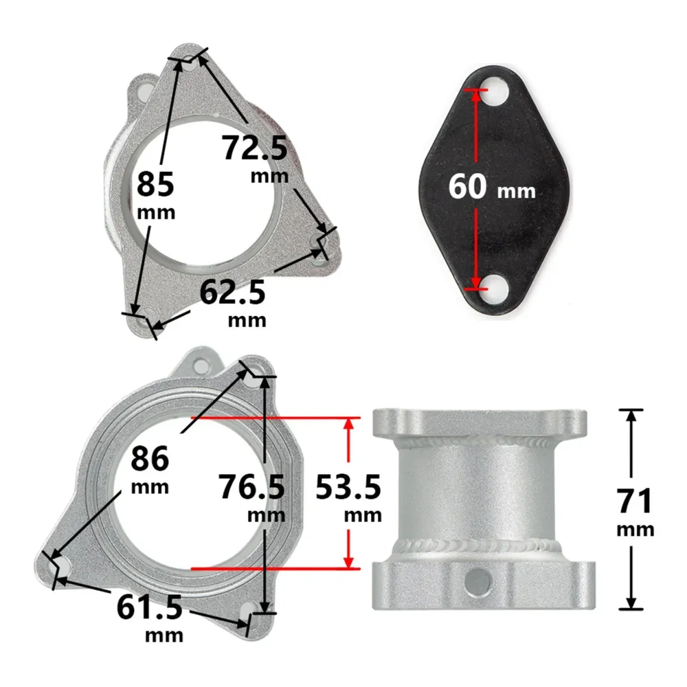 VW LUPO 3L - AYZ 61 EGR 1.2 Kit de tubo de válvula excluído