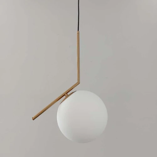 Lustre Pendente Contemporaneo Dourado Salvador 1 Lâmpada G9