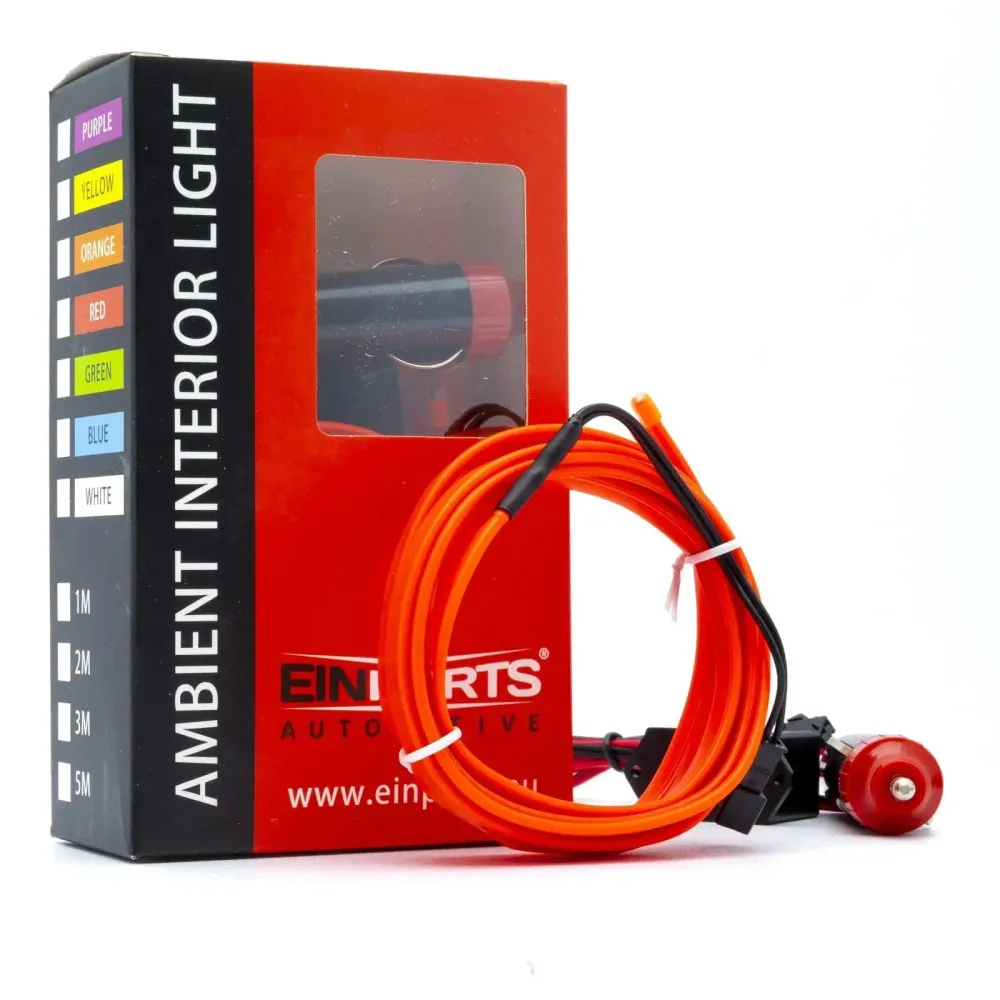 Luz LED Ambiente Vermelha EPAL2M – 2M para Interior Automóvel 12V