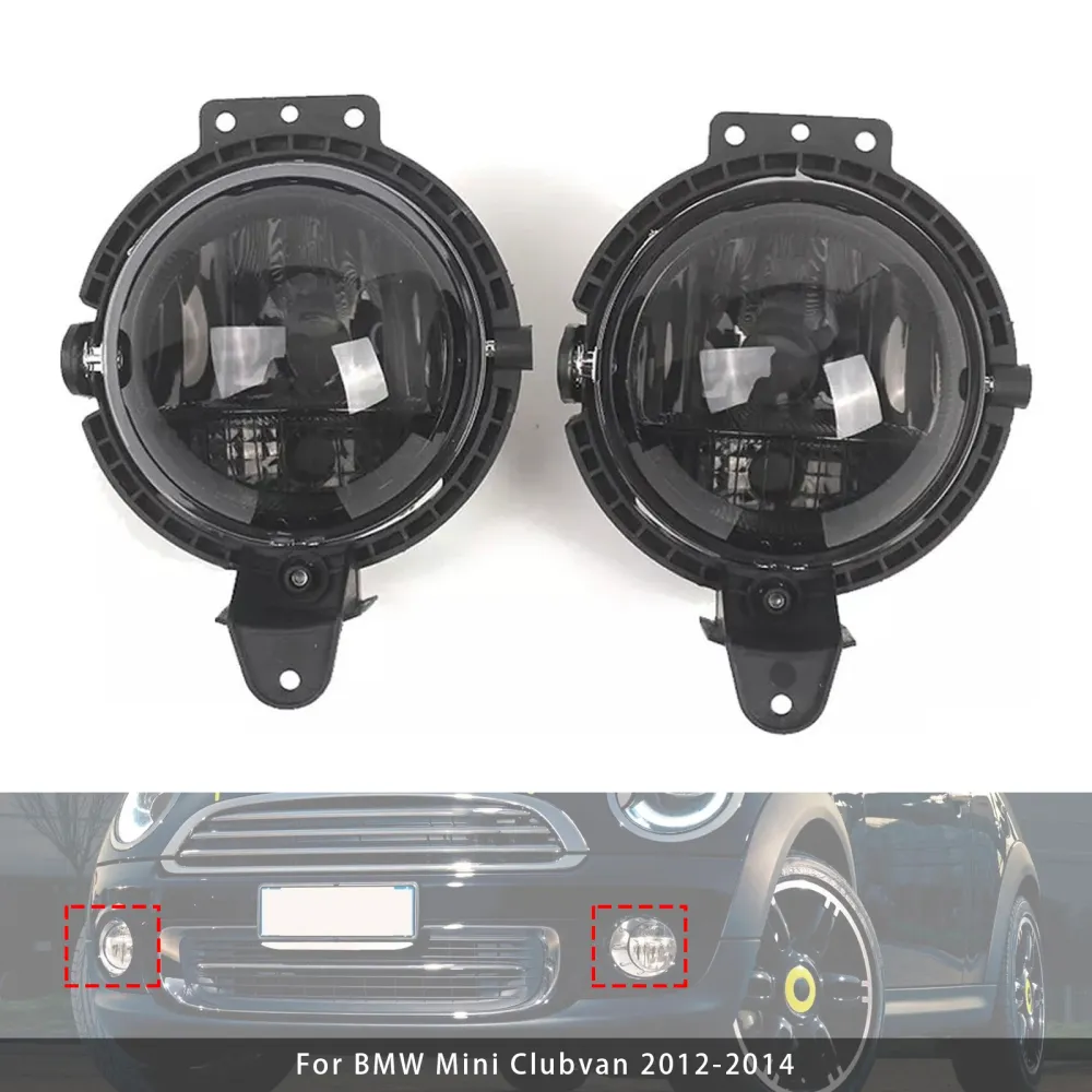 Luz de nevoeiro para pára -choque dianteiro para mini R55 R56 R58 R59 R60 63172751295 Lente de fumaç