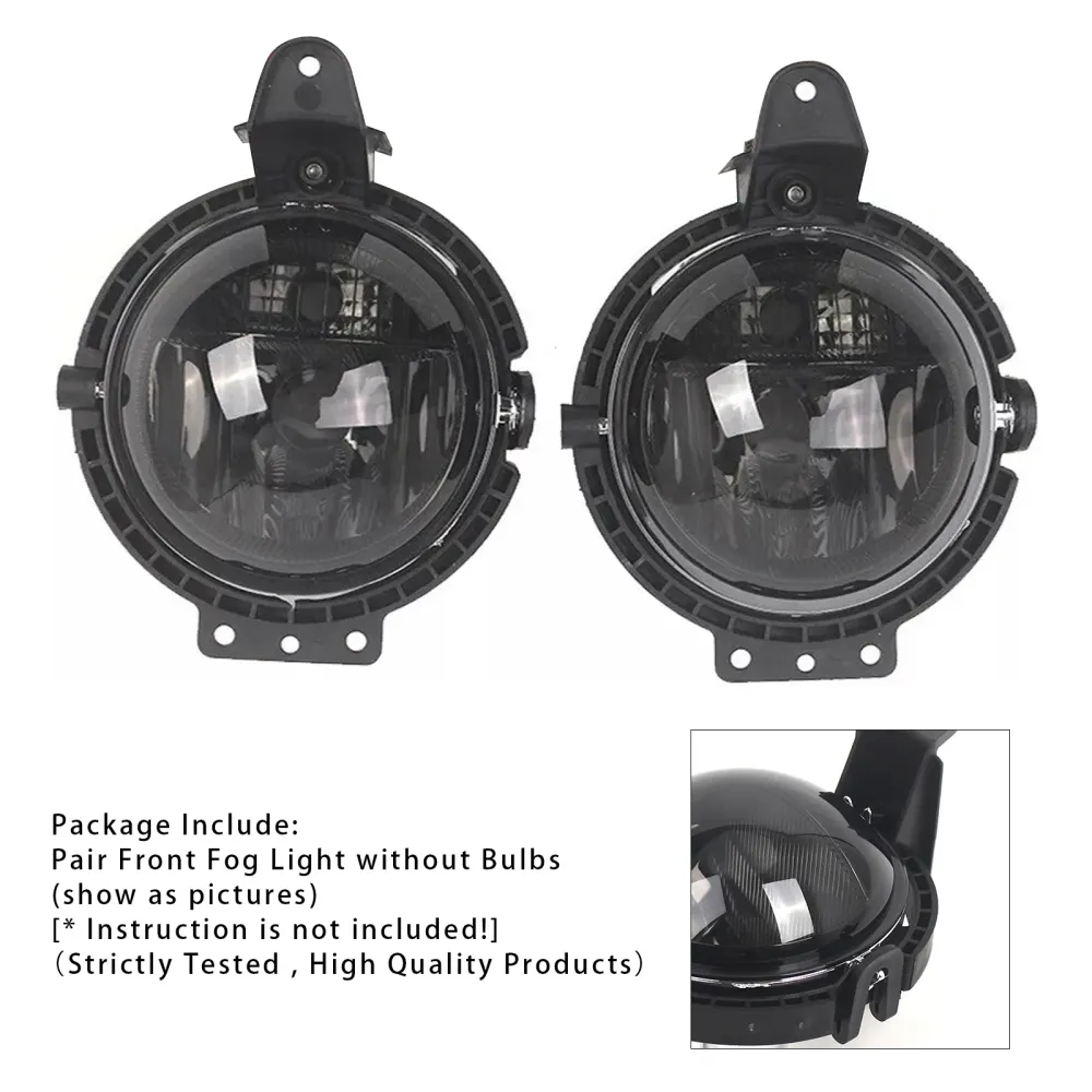 Luz de nevoeiro para pára -choque dianteiro para mini R55 R56 R58 R59 R60 63172751295 Lente de fumaç