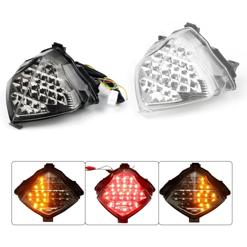 Luz traseira LED com sinal de giro para yamaha yzf r1 yzf-r1 2004-2006 2005 genérico