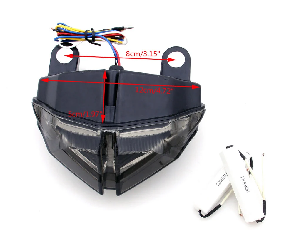 Luz traseira de LED integrada para Ducati 848 08-12 1098/1098R/1098S (07-12) genérico