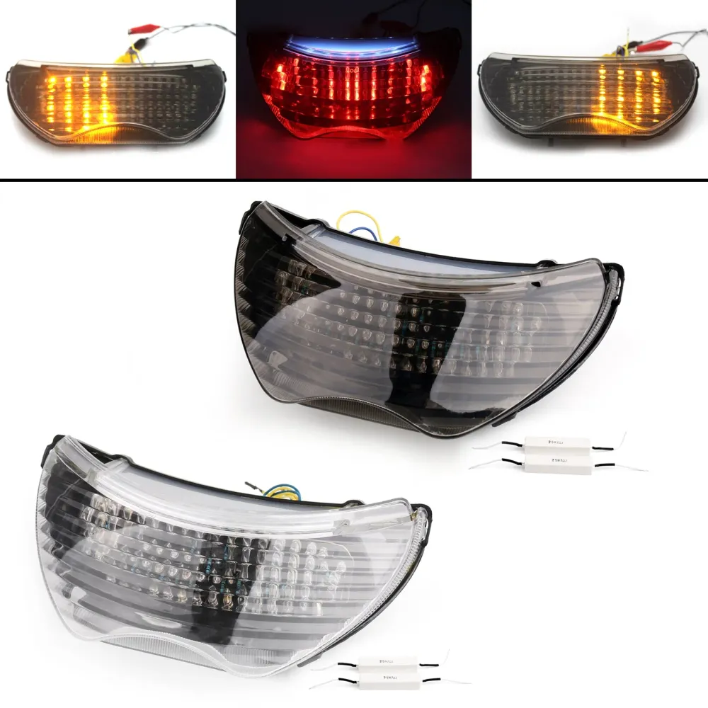 Luz traseira de LED integrada para Honda CBr 600 F4 F4i CBR 900 RR, 2 cores genéricas