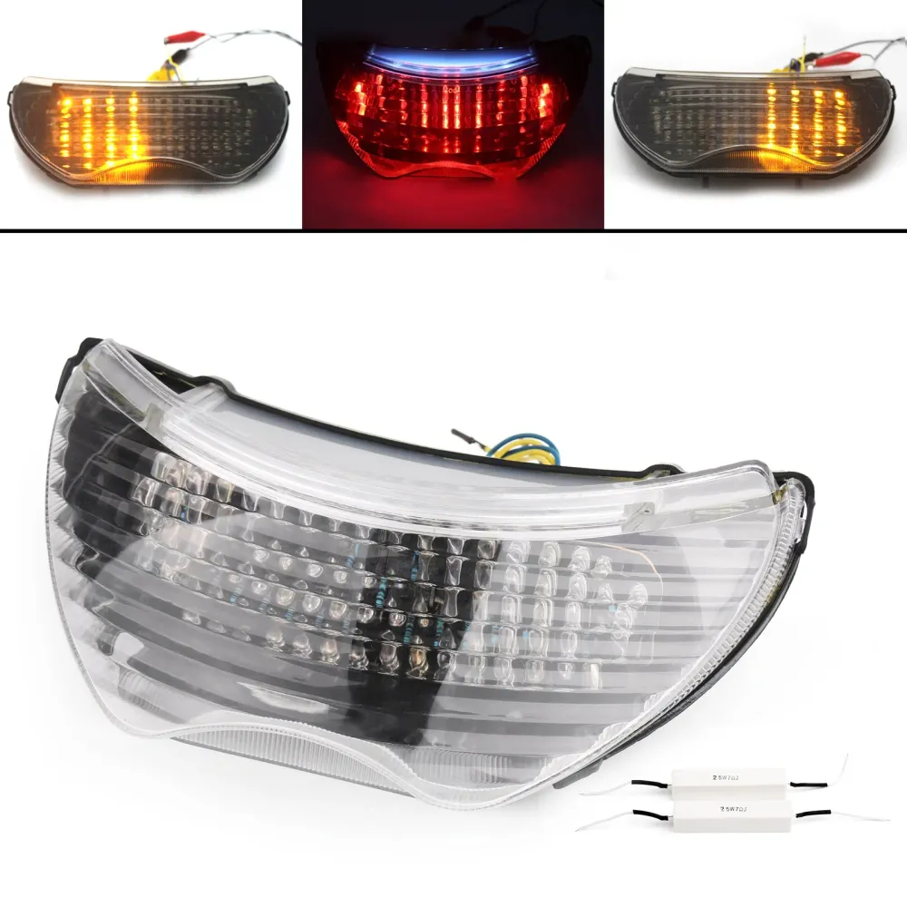 Luz traseira de LED integrada para Honda CBr 600 F4 F4i CBR 900 RR, 2 cores genéricas