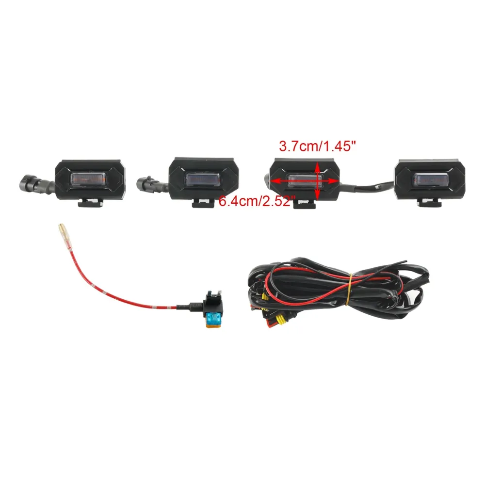 Luzes de grade LED de 4pcs ajustam Toyota Tacoma Trd Off Road & Trd Sport 2020-2023