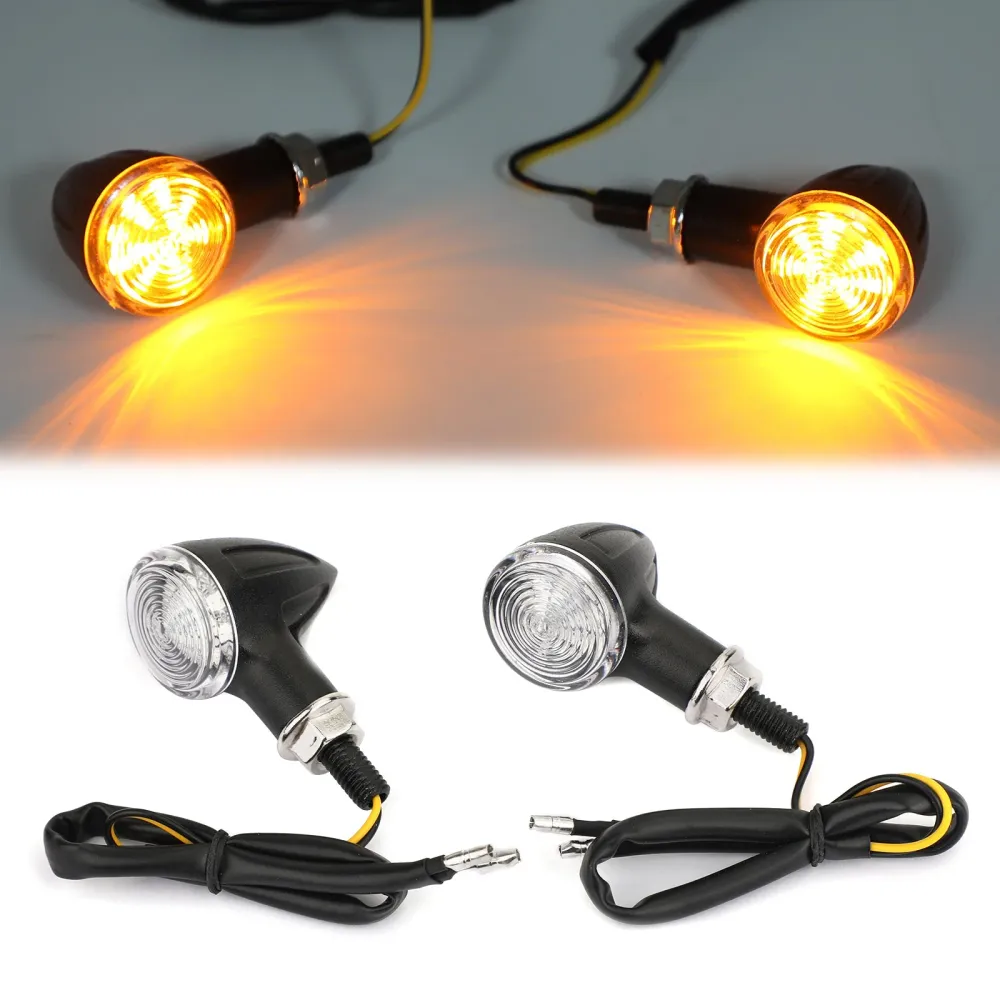 Luzes universais de indicador de pisca -pisca de motocicleta de bala universais genéricos