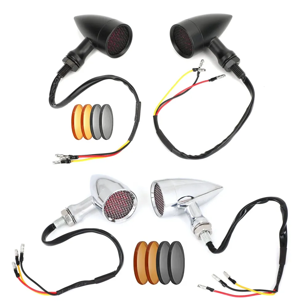 M10 Indicadores de luz do sinal de giro de motocicleta universal