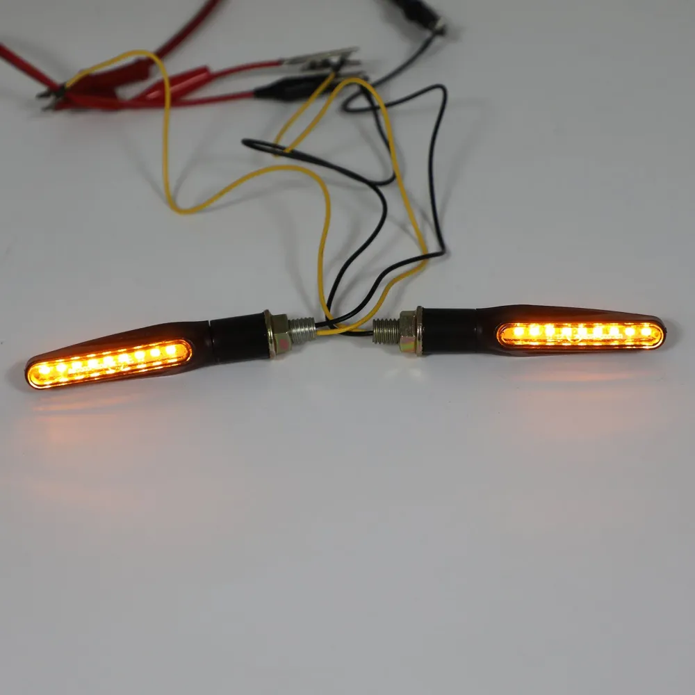 M10 Motocicleta Turn Signals Indicador Light Blinker Scooter Chopper Cafe Racer genérico