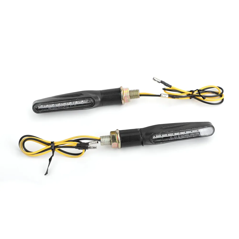M10 Motocicleta Turn Signals Indicador Light Blinker Scooter Chopper Cafe Racer genérico