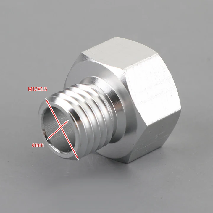 M12X1.5mm 1/8 NPT GM LS Adaptador de pressão de óleo do motor LS genérico de alumínio genérico