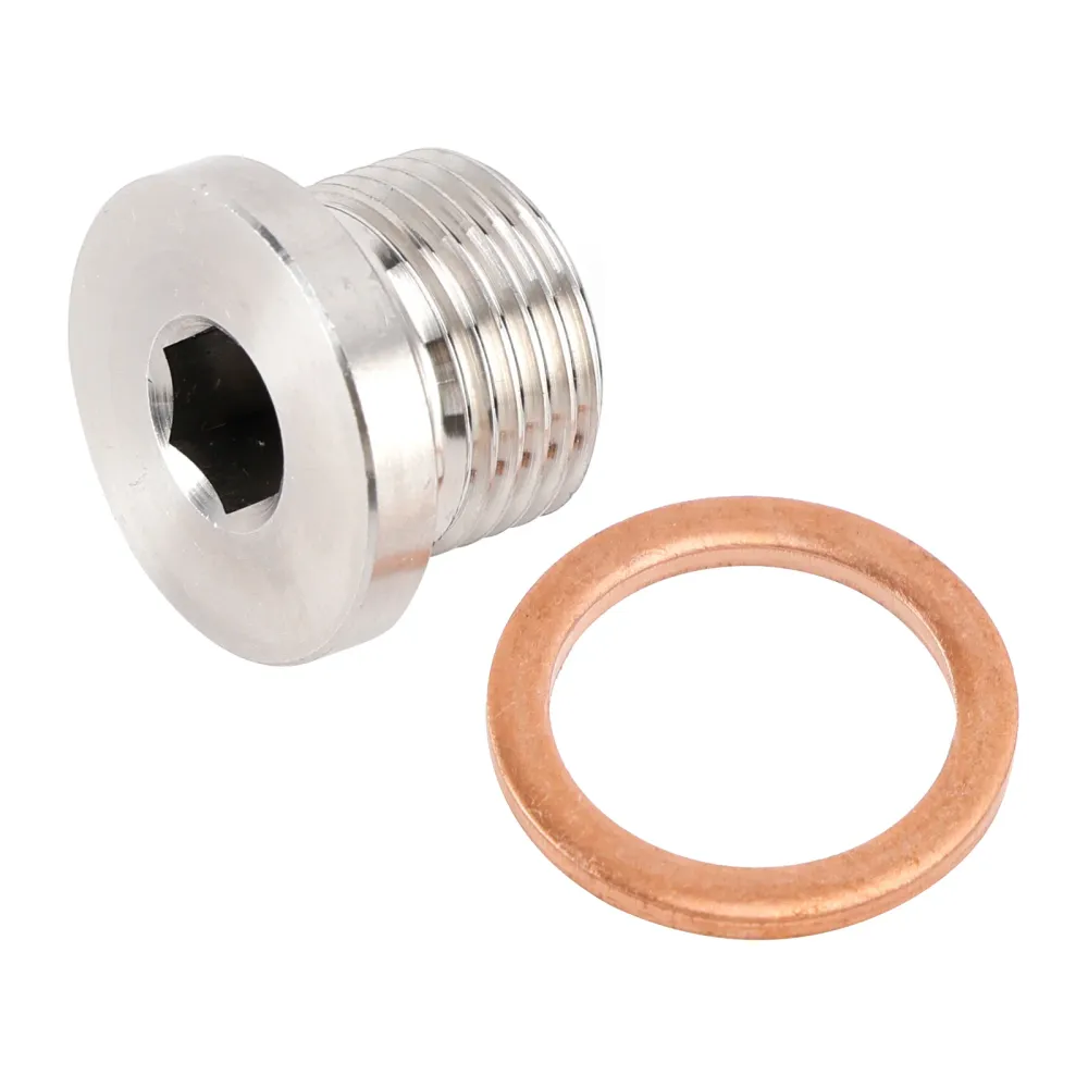 M18 x 1,5 mm Sensor de cabeç hexagonalmente interna Dreno da tampa do plugue 304 ço inoxidável