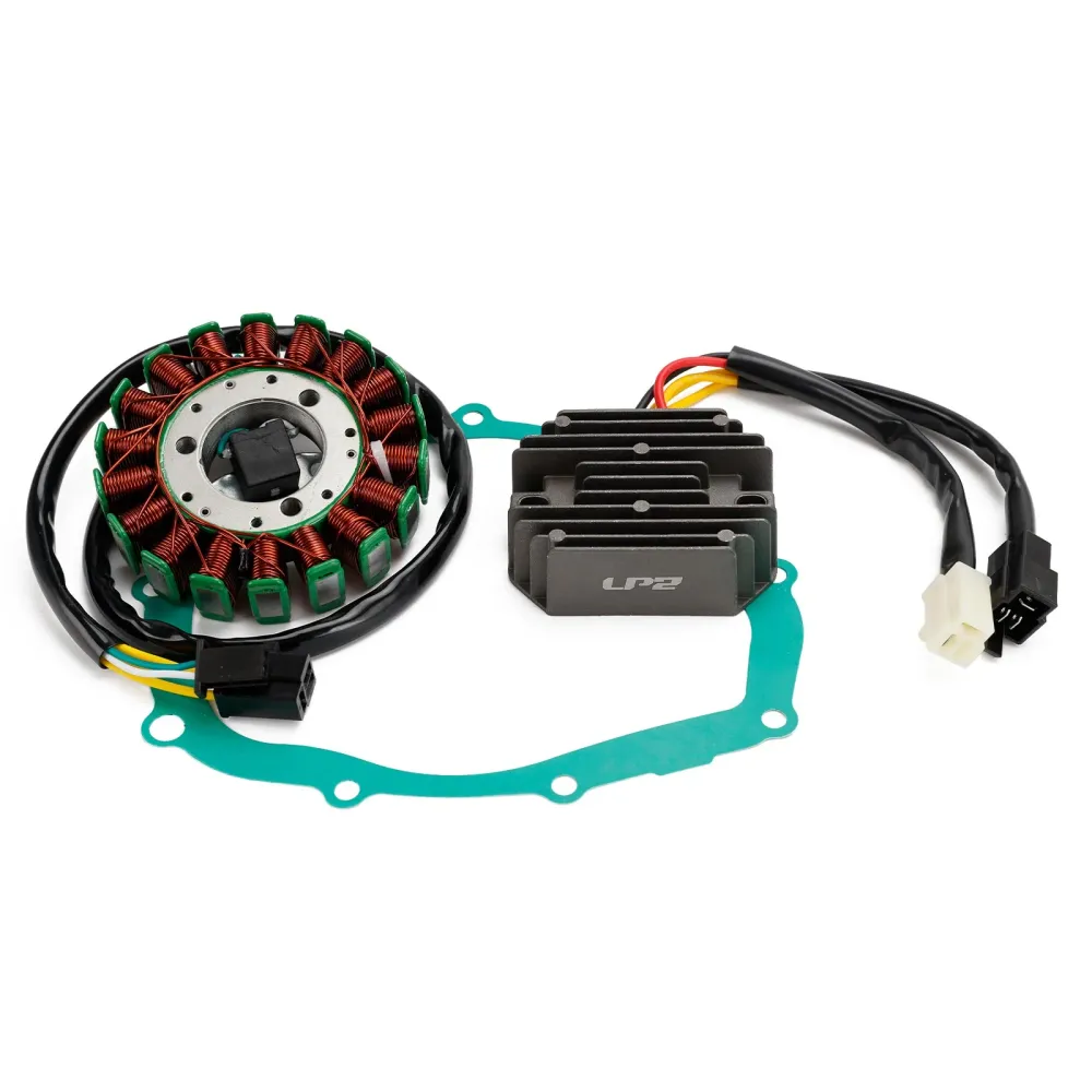 Magneto Boble Stator + Regulador de tensão + Junta de Junta Fit para Suzuki SV 400 650 SV650S 1999-2002