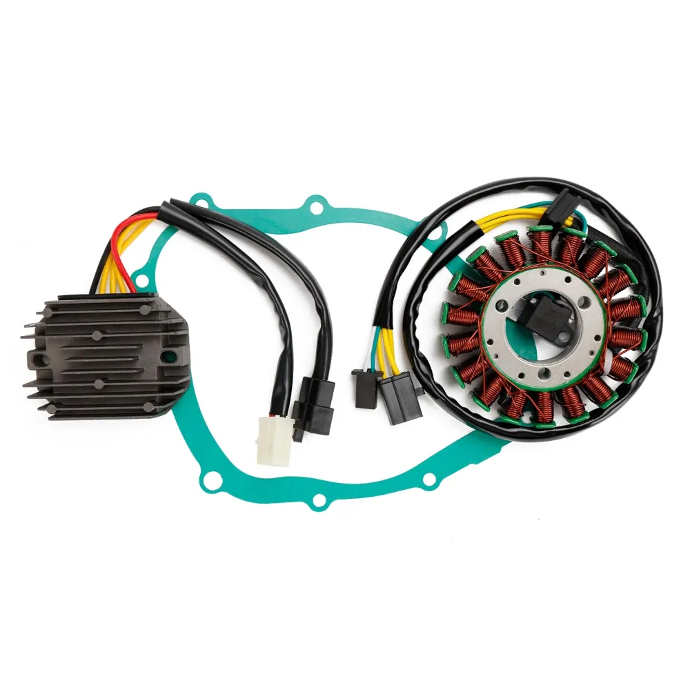 Magneto Boble Stator + Regulador de tensão + Junta de Junta Fit para Suzuki SV 400 650 SV650S 1999-2002