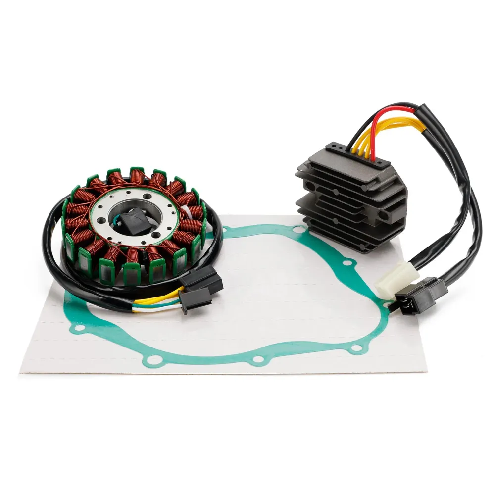 Magneto Boble Stator + Regulador de tensão + Junta de Junta Fit para Suzuki SV 400 650 SV650S 1999-2002