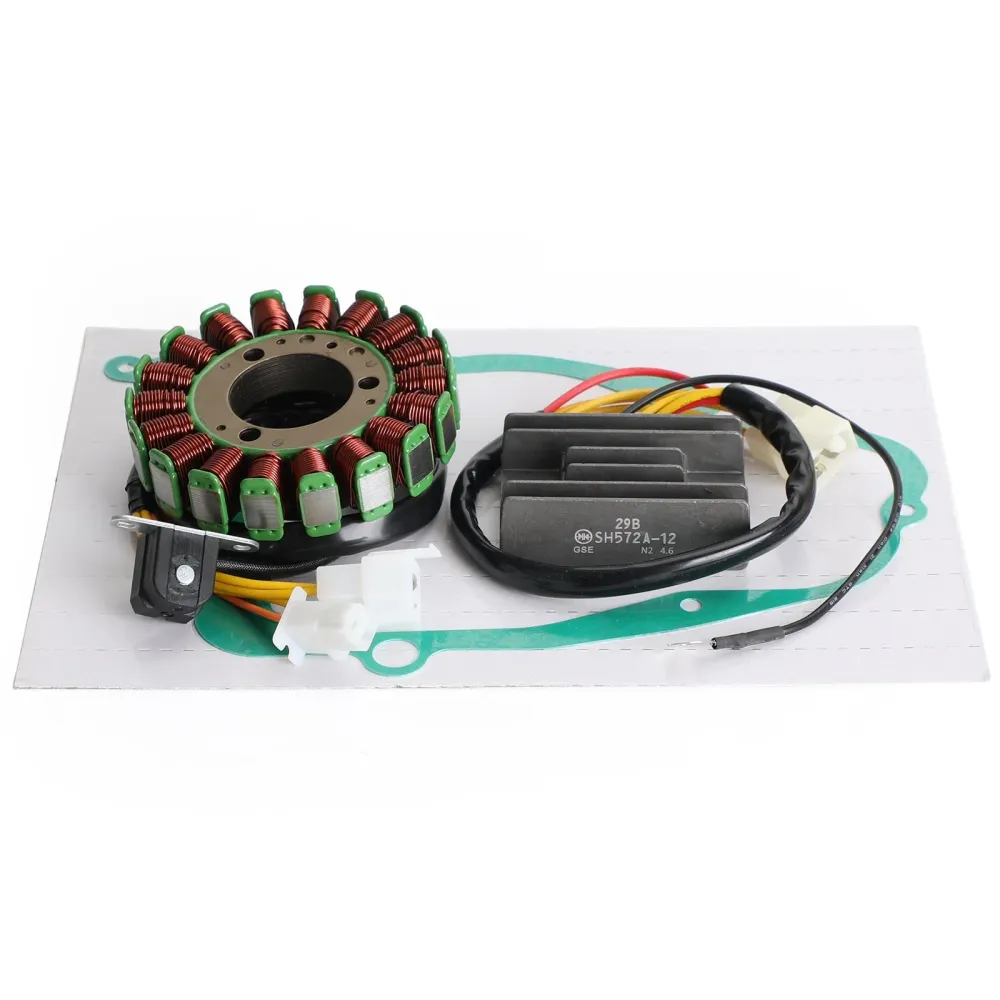 Magneto Stator+retificador de tensão+junta para Suzuki GN250 GN250E 1982-1994