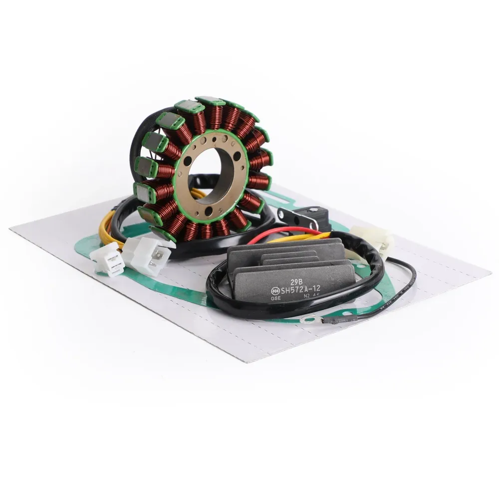 Magneto Stator+retificador de tensão+junta para Suzuki GN250 GN250E 1982-1994