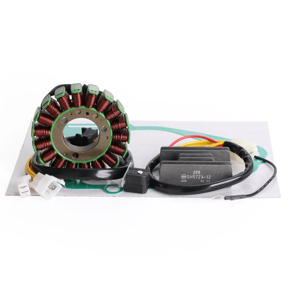 Magneto Stator+retificador de tensão+junta para Suzuki GN250 GN250E 1982-1994