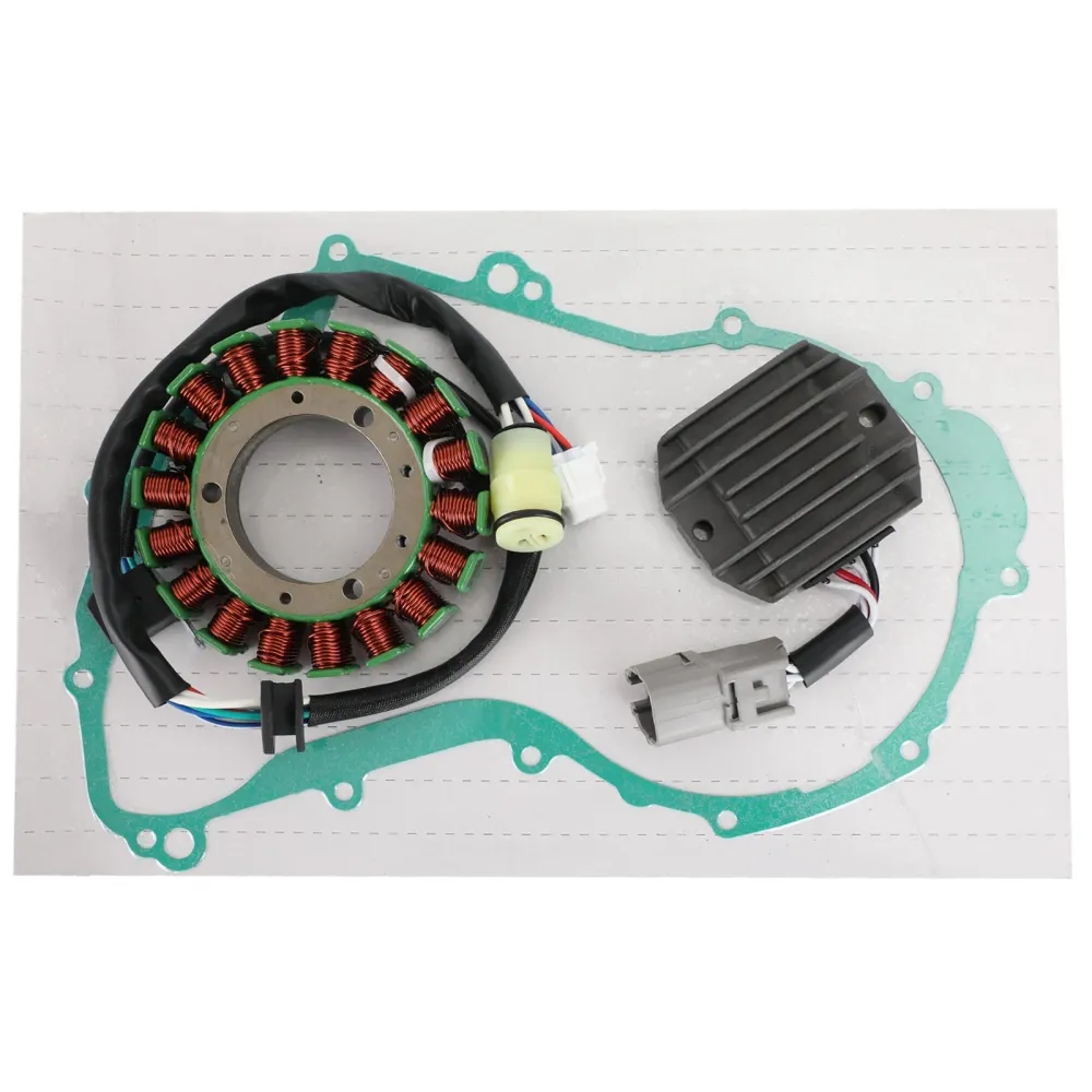 Magneto Stator+retificador de tensão+junta para Yamaha Wolverine 350 YFM350FX 02-05 FedEx Express genérico