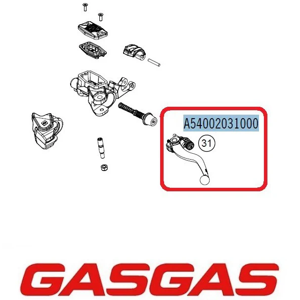 Manete Embraiagem Original GAS GAS EC 250F/350F 21-25, EC 450F/500F 24-25 (BRAKTEC)