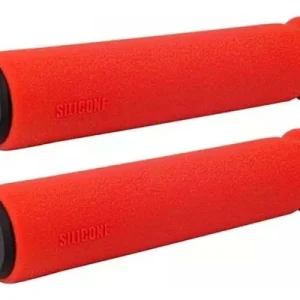 Manopla Absolute Sg2 Silicone Vermelha Trava Preta