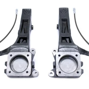 MaxTrac 05-18 Toyota Tacoma 2WD 6 Lug 4in Front Lift Spindles w/Extended DOT Compliant Brake Lines